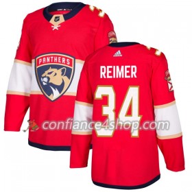 Adidas Maillot de Hockey Florida Panthers James Reimer 34 2017-2018 Rouge Authentic - Homme
